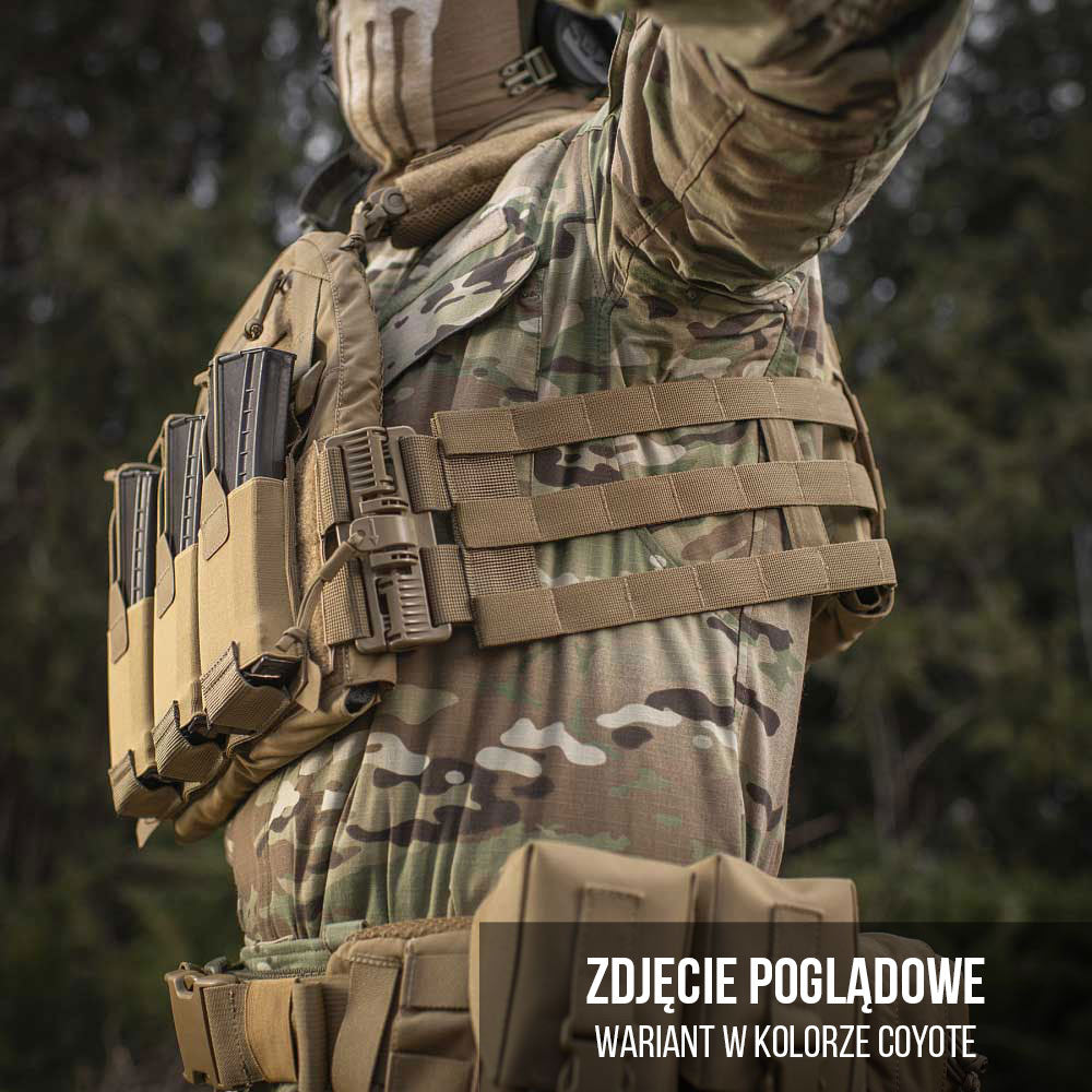 Kamizelka taktyczna typu Plate Carrier M-Tac Cuirass Fast QRS - Black - na płyty Medium