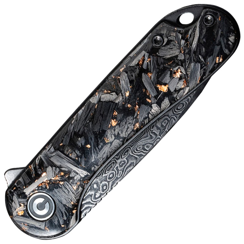Nóż składany Civivi Elementum Damast Resin - Black/Cooper