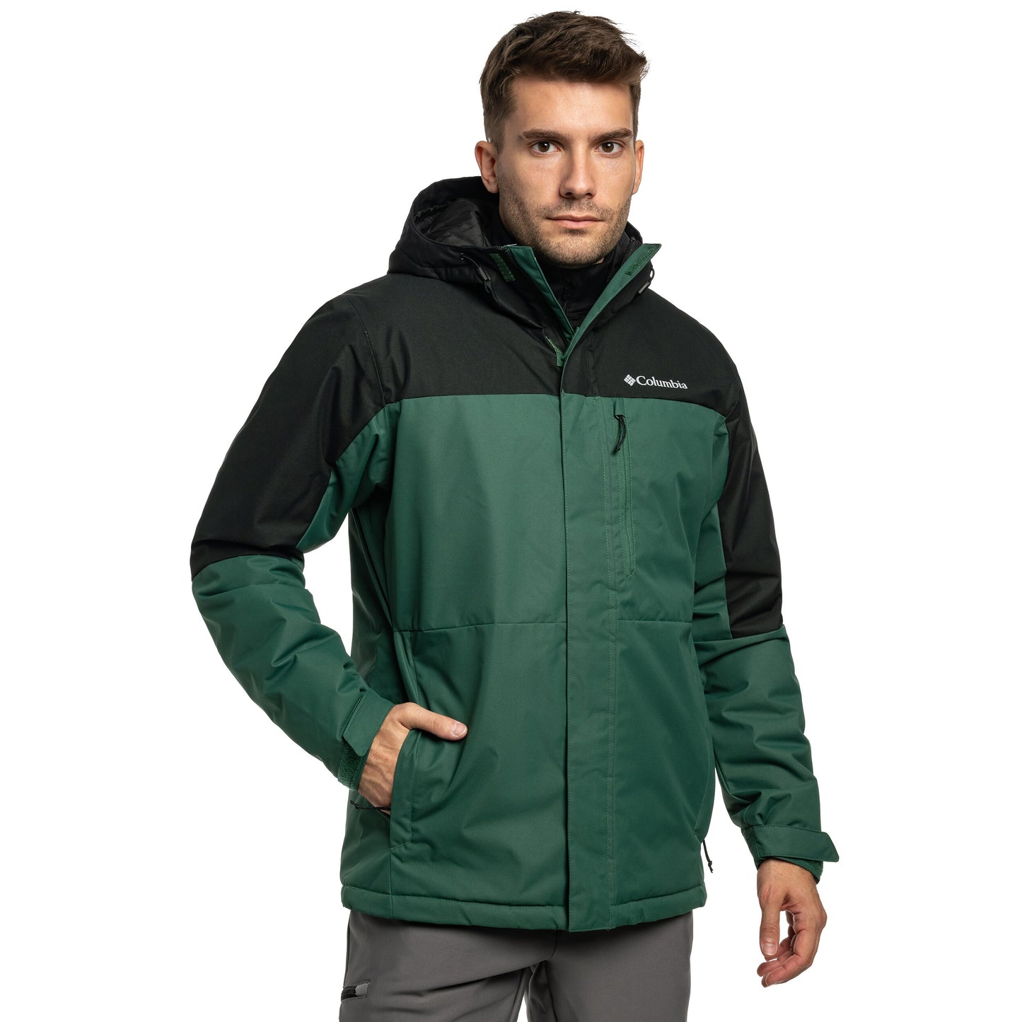 Kurtka Columbia Hikebound II Insulated Waterproof Jacket - Rain Forest/Black