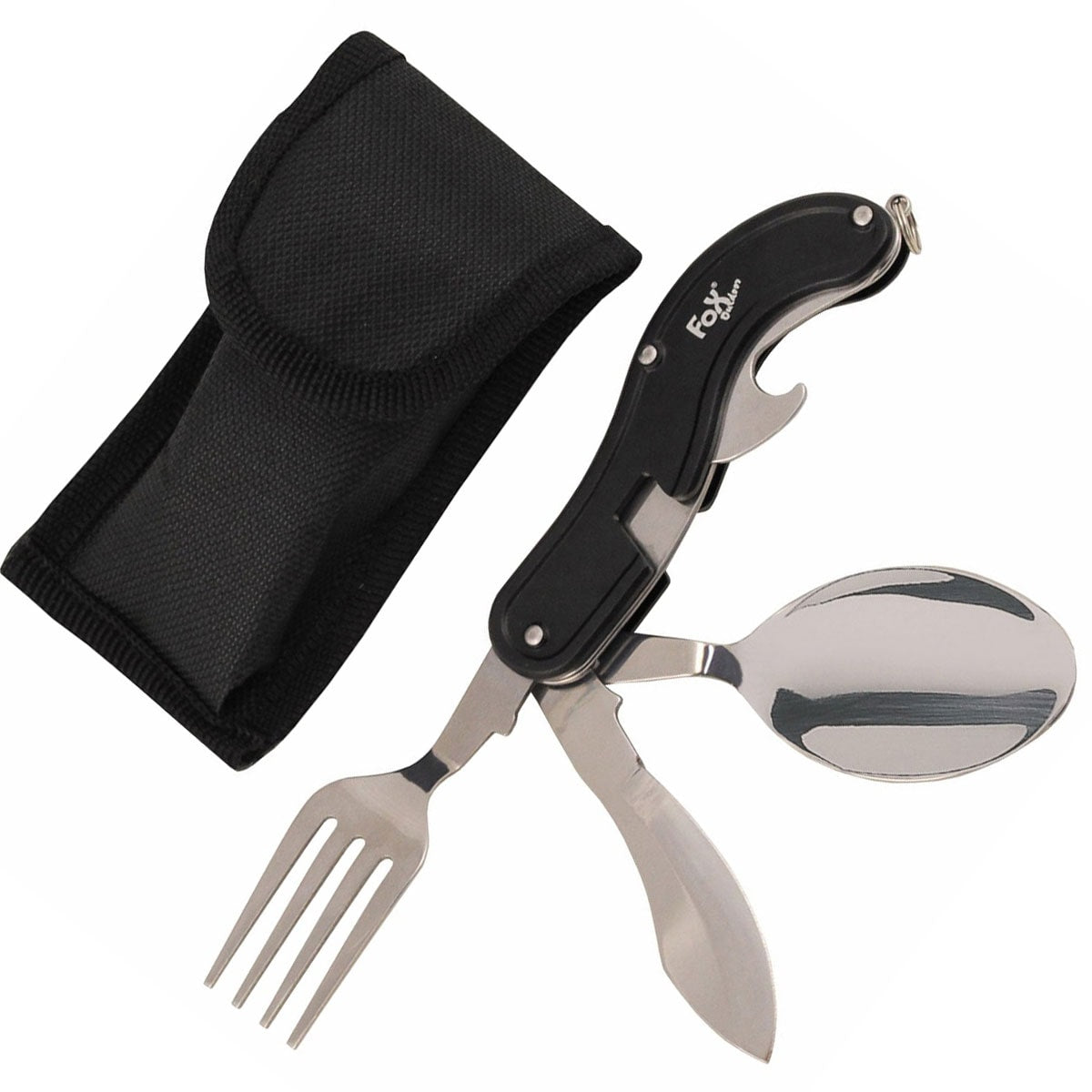 Niezbędnik składany MFH Fox Outdoor 4 w 1 - Black