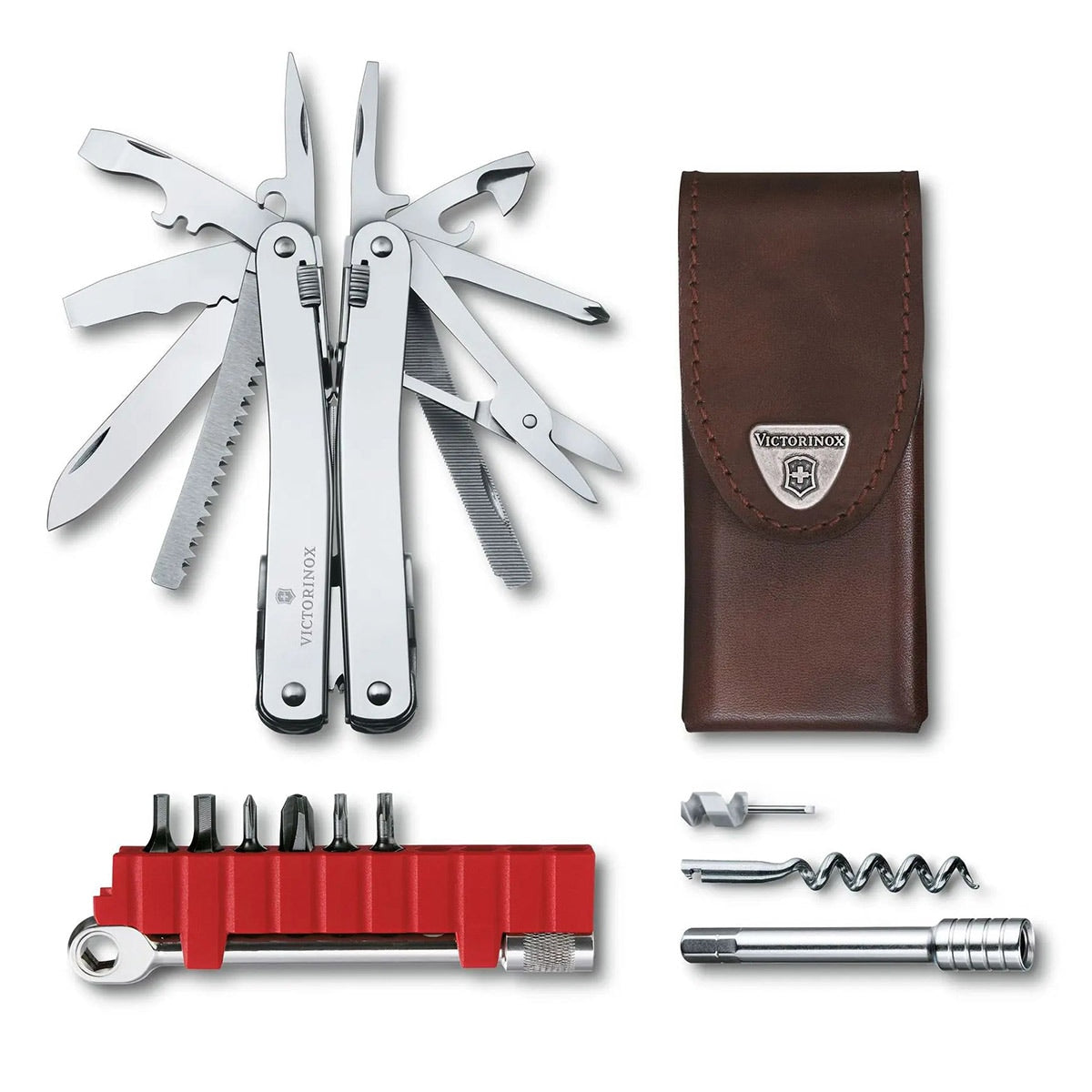 Multitool Victorinox SwissTool Spirit X Plus Ratchet - etui skórzane