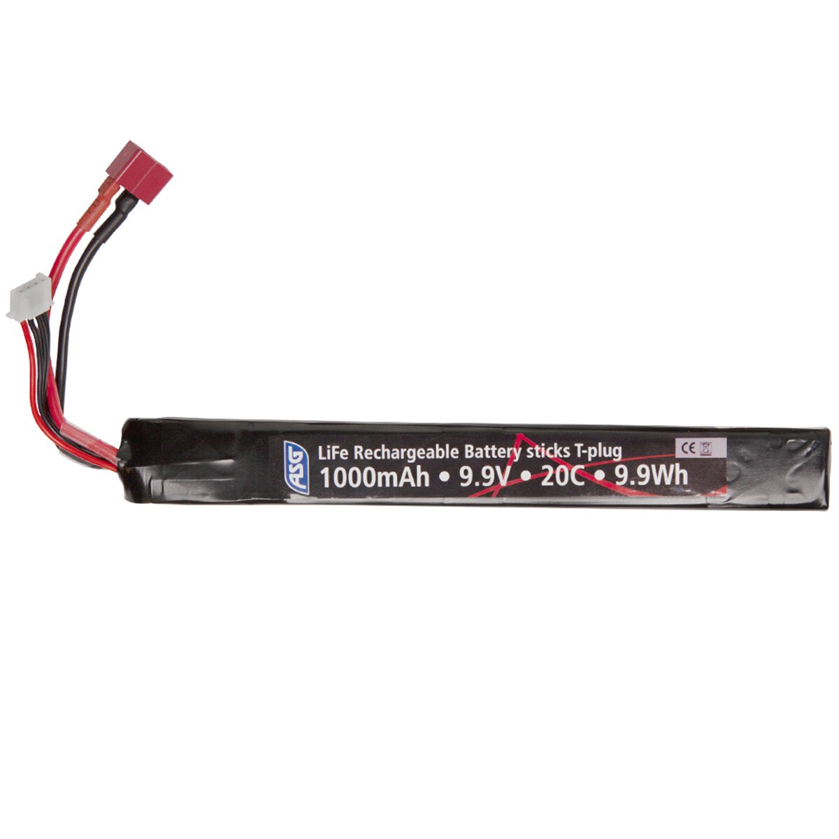 Akumulator ASG Li-Fe 9,9V 1000 mAh 20C T-Connect - Stick