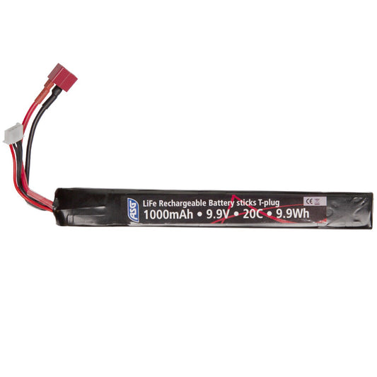 Akumulator ASG Li-Fe 9,9V 1000 mAh 20C T-Connect - Stick