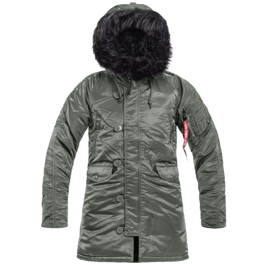 Kurtka damska Alpha Industries N3B VF 59 - Vintage Green/Black