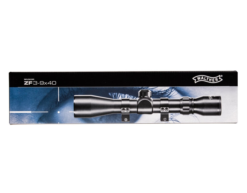 Luneta celownicza Walther 3-9x40 z montażem weaver