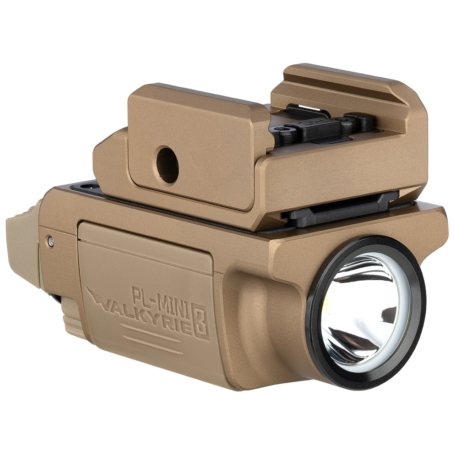 Latarka na broń Olight PL Mini 3 Valkyrie - Desert Tan - 600 lumenów
