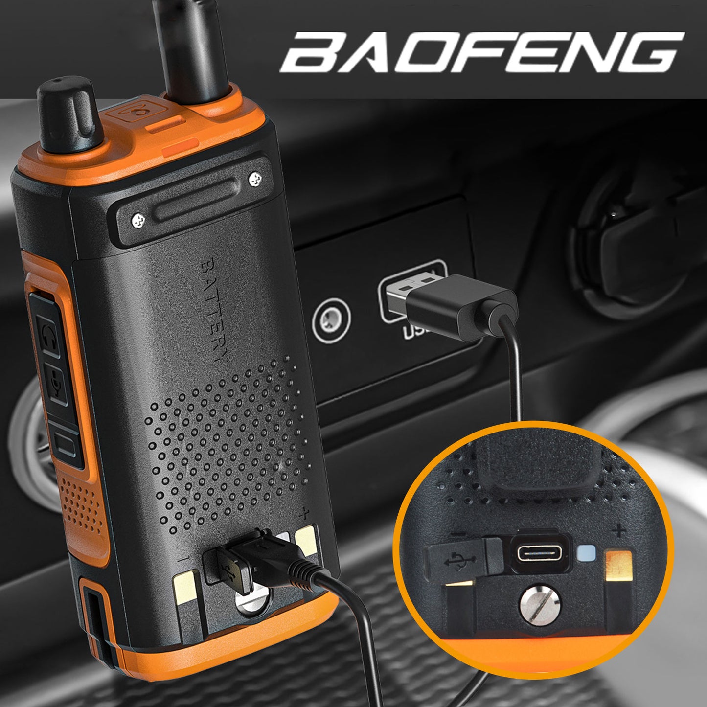 Radiotelefon Baofeng UV-17E 5W - Orange