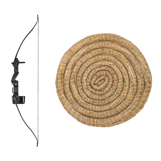 Łuk klasyczny Crosman CenterPoint Sentinel + mata łucznicza słomiana MF Trade 65 cm - zestaw