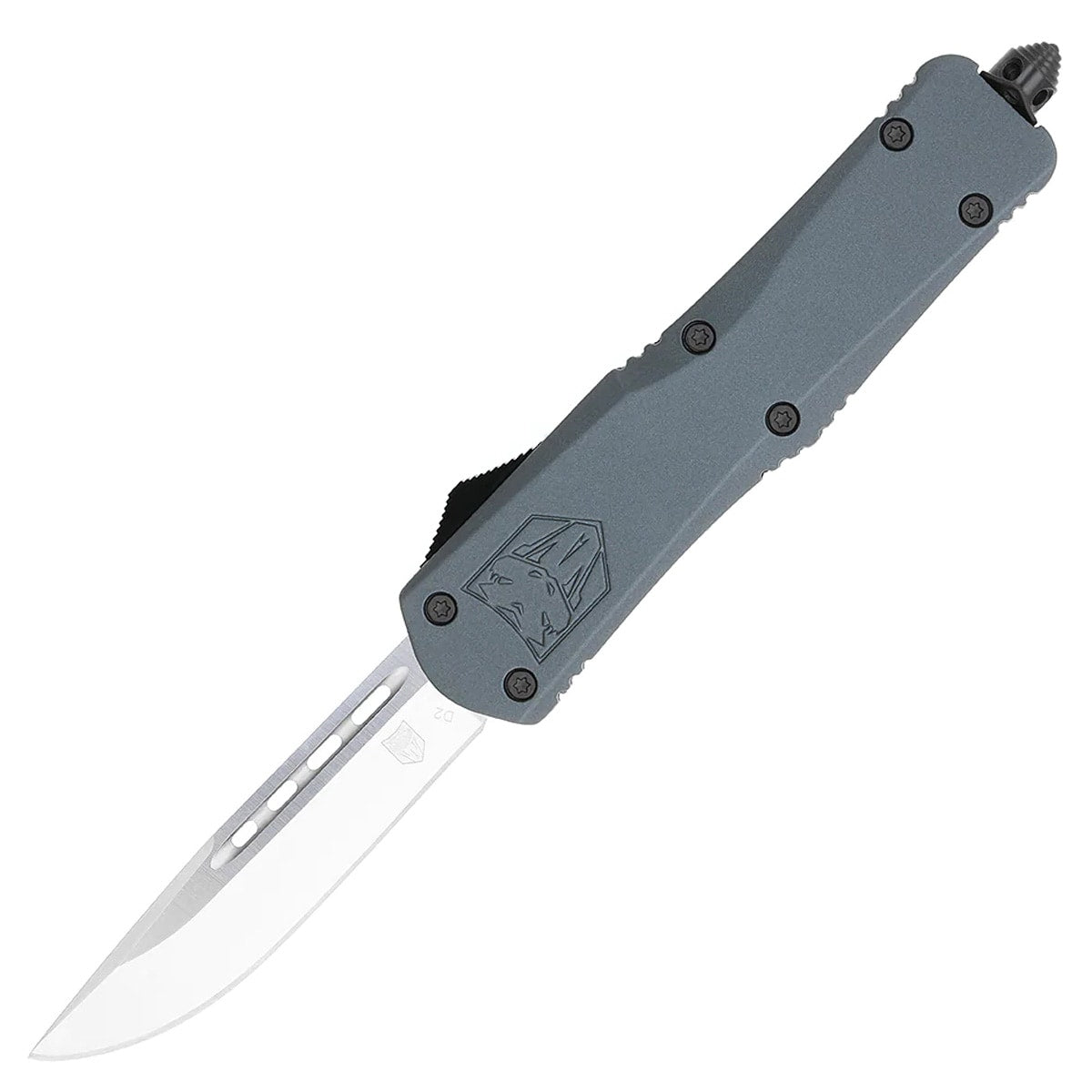 Nóż sprężynowy CobraTec FS-3 Large Drop-Point - Grey
