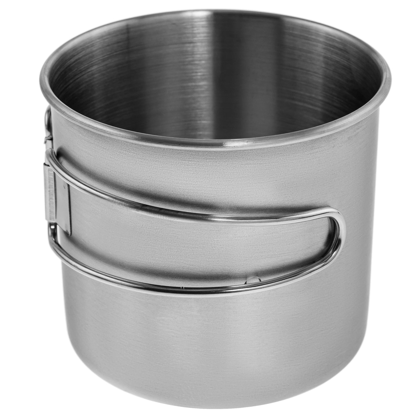 Kubek stalowy Mil-Tec ze skladanym uchwytem 600 ml