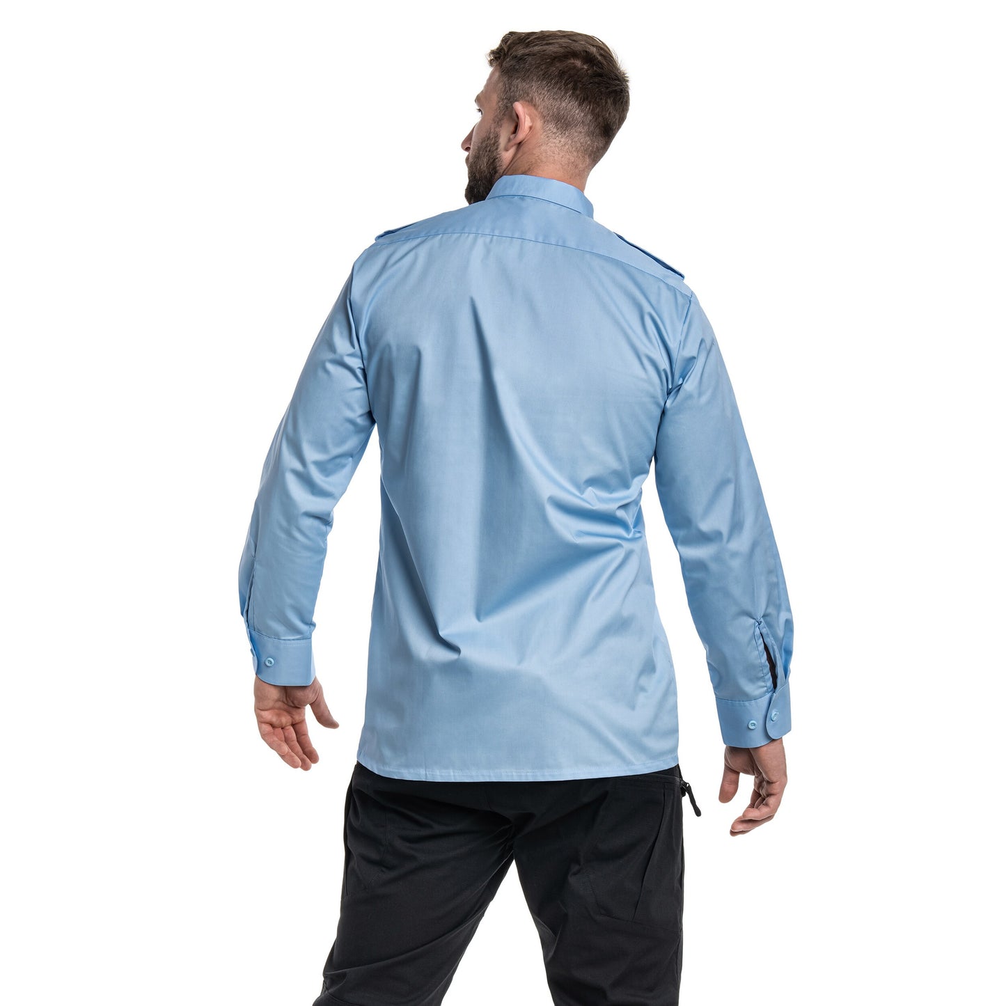 Koszula Mil-Tec Service Long Sleeve Shirt - Light Blue