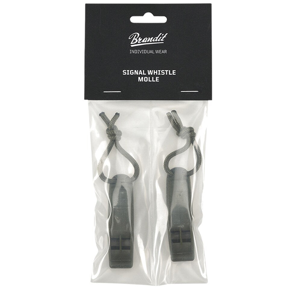 Gwizdek Brandit Signal Whistle Molle 2 szt. - Olive