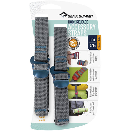 Paski mocujące Sea To Summit z hakami 1 m x 20 mm