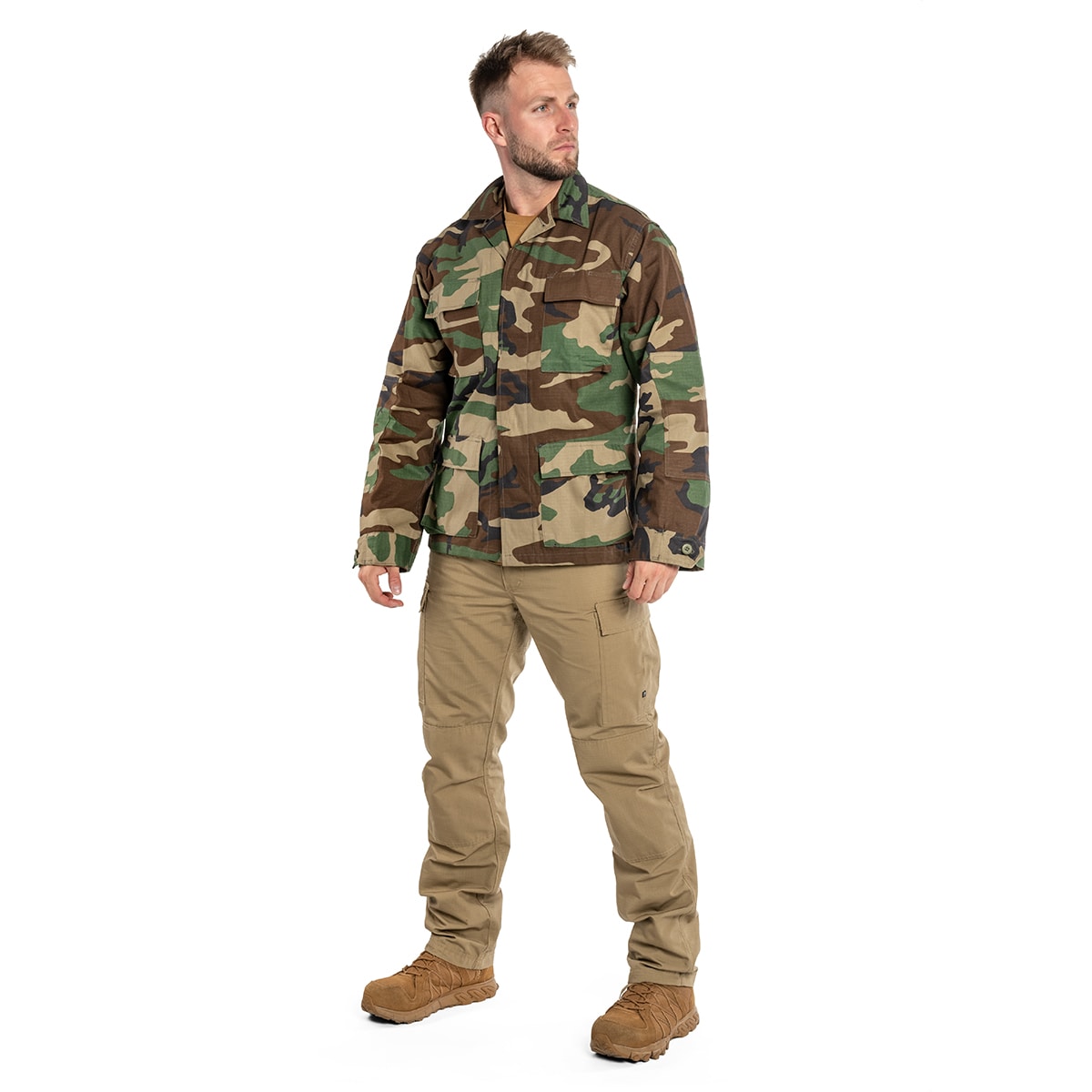 Bluza wojskowa Mil-Tec Teesar BDU Rip-Stop - Woodland