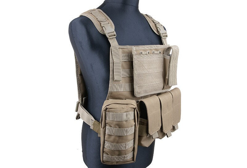 Kamizelka taktyczna GFC typu MBSS Plate Carrier - Coyote