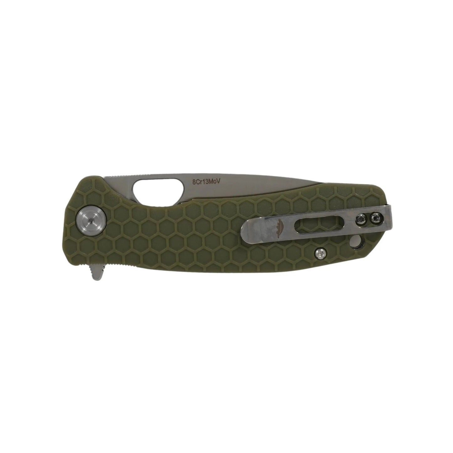 Nóż składany Honey Badger Drop-Point Flipper Small 8Cr13MoV - Green