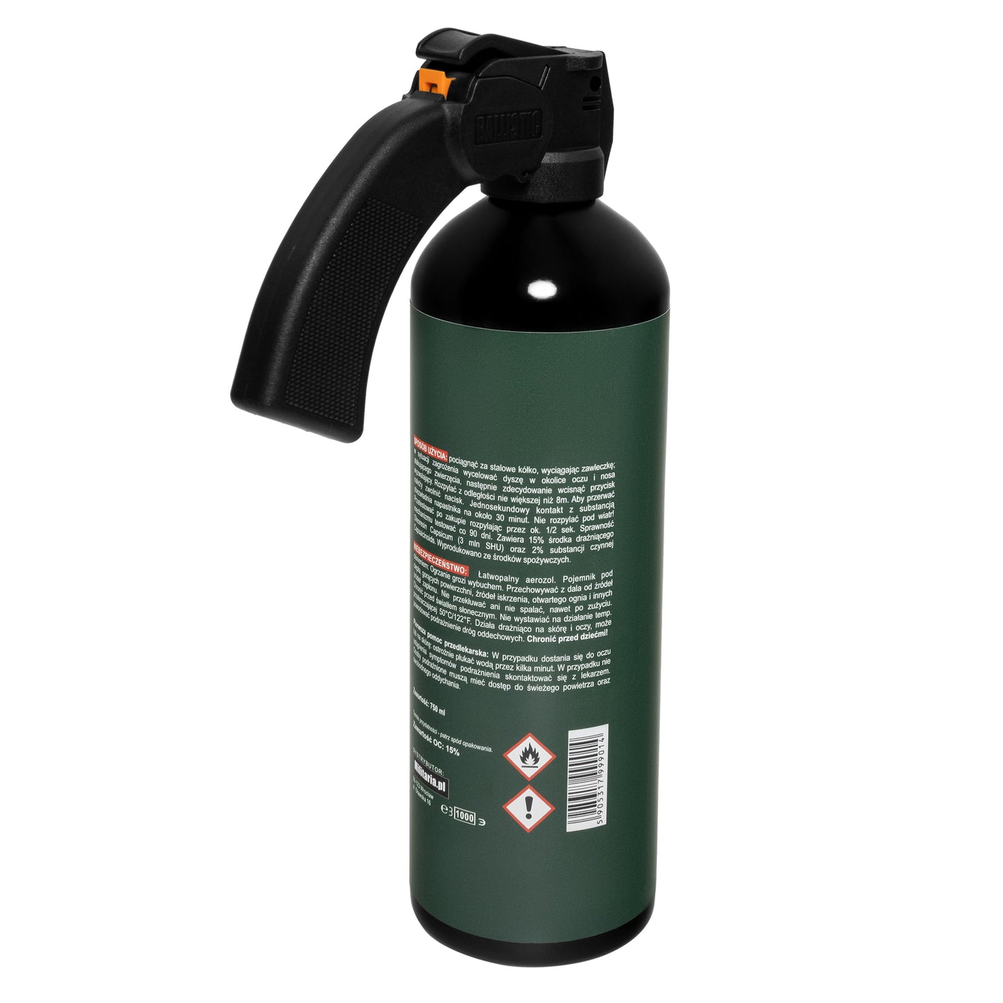 Gaz pieprzowy na wilki i niedźwiedzie Wilderness Bears&Wolves 1000 ml - stożek