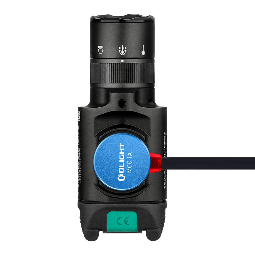 Latarka na broń z celownikiem laserowym Olight BALDR Pro R - 1350 lumenów, Green Laser