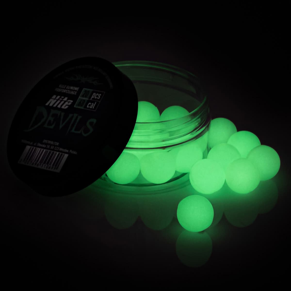 Kule gumowe fluorescencyjne RAM Nite Devils .68