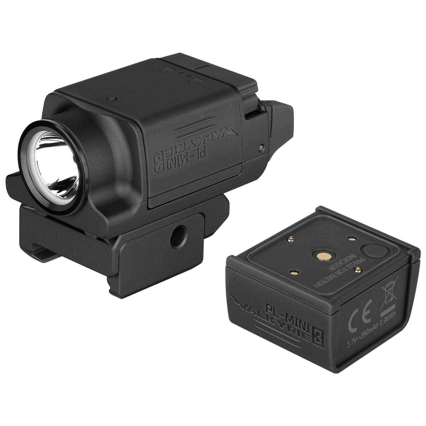 Latarka na broń Olight PL Mini 3 Valkyrie Black - 600 lumenów