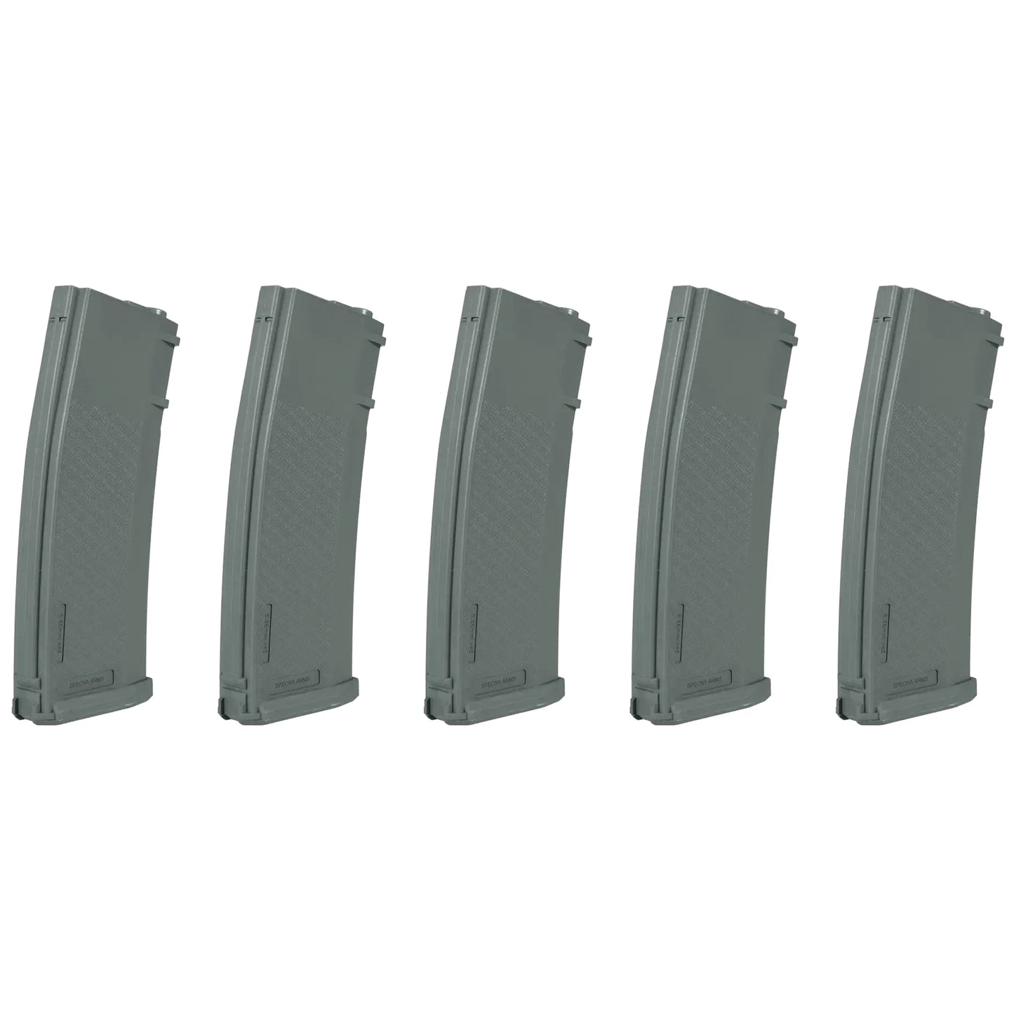 Zestaw 5 magazynków ASG Specna Arms S-Mag Mid-Cap - Chaos Grey