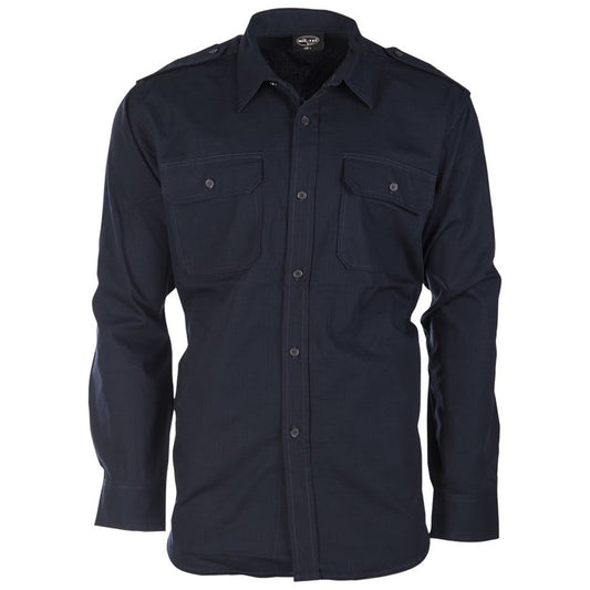 Koszula taktyczna Mil-Tec Ripstop Long Sleeve - Dark Blue