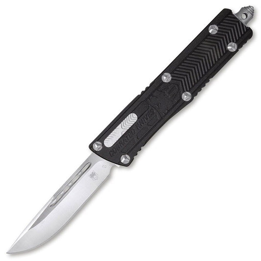 Nóż sprężynowy CobraTec D2 Small Sidewinder OTF Black