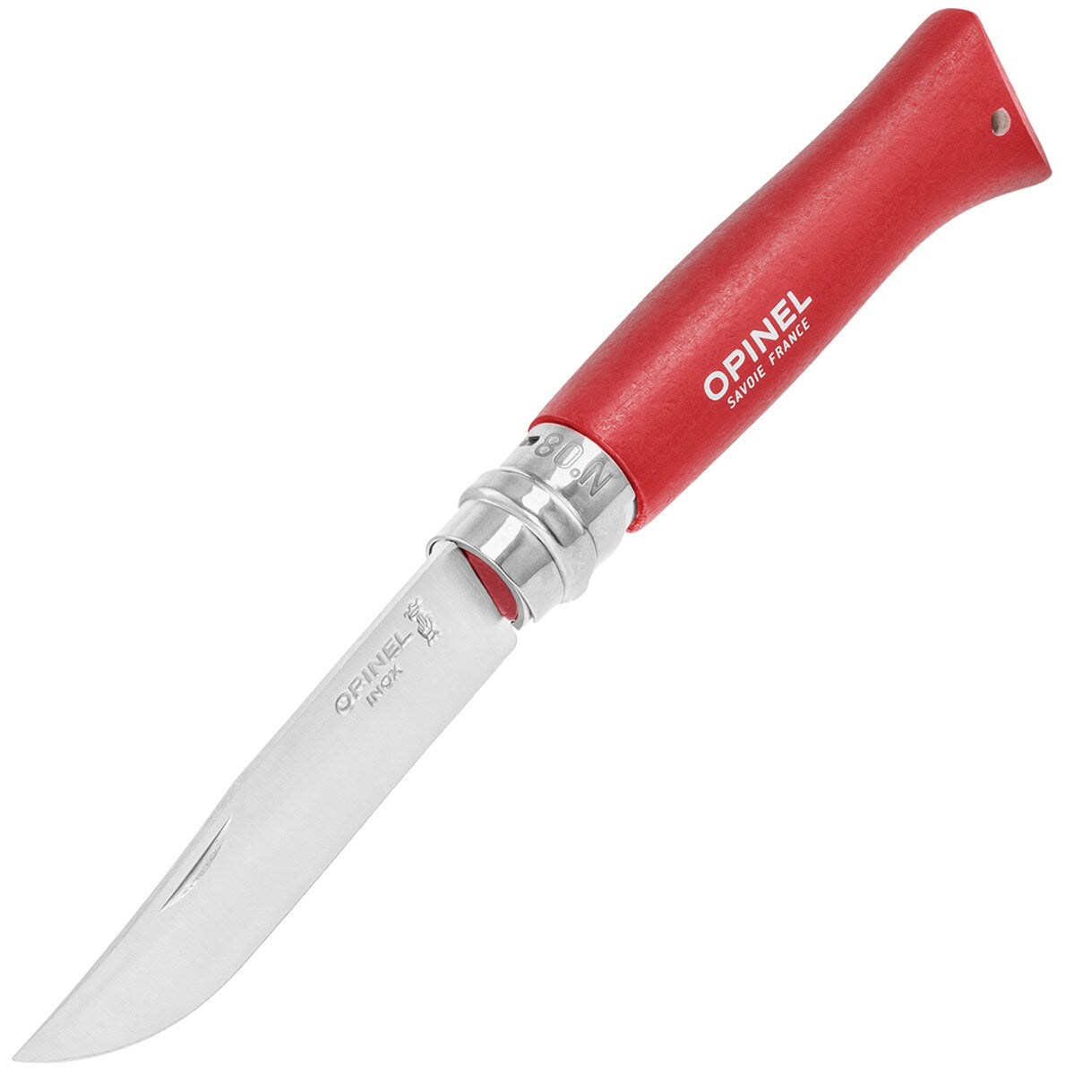Nóż składany Opinel No.8 Colorama Inox - Red