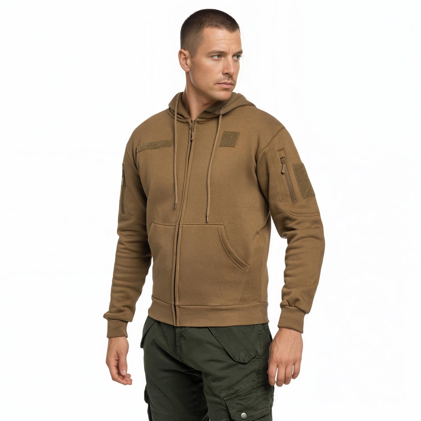 Bluza Mil-Tec Tactical Hoodie Zipper Coyote