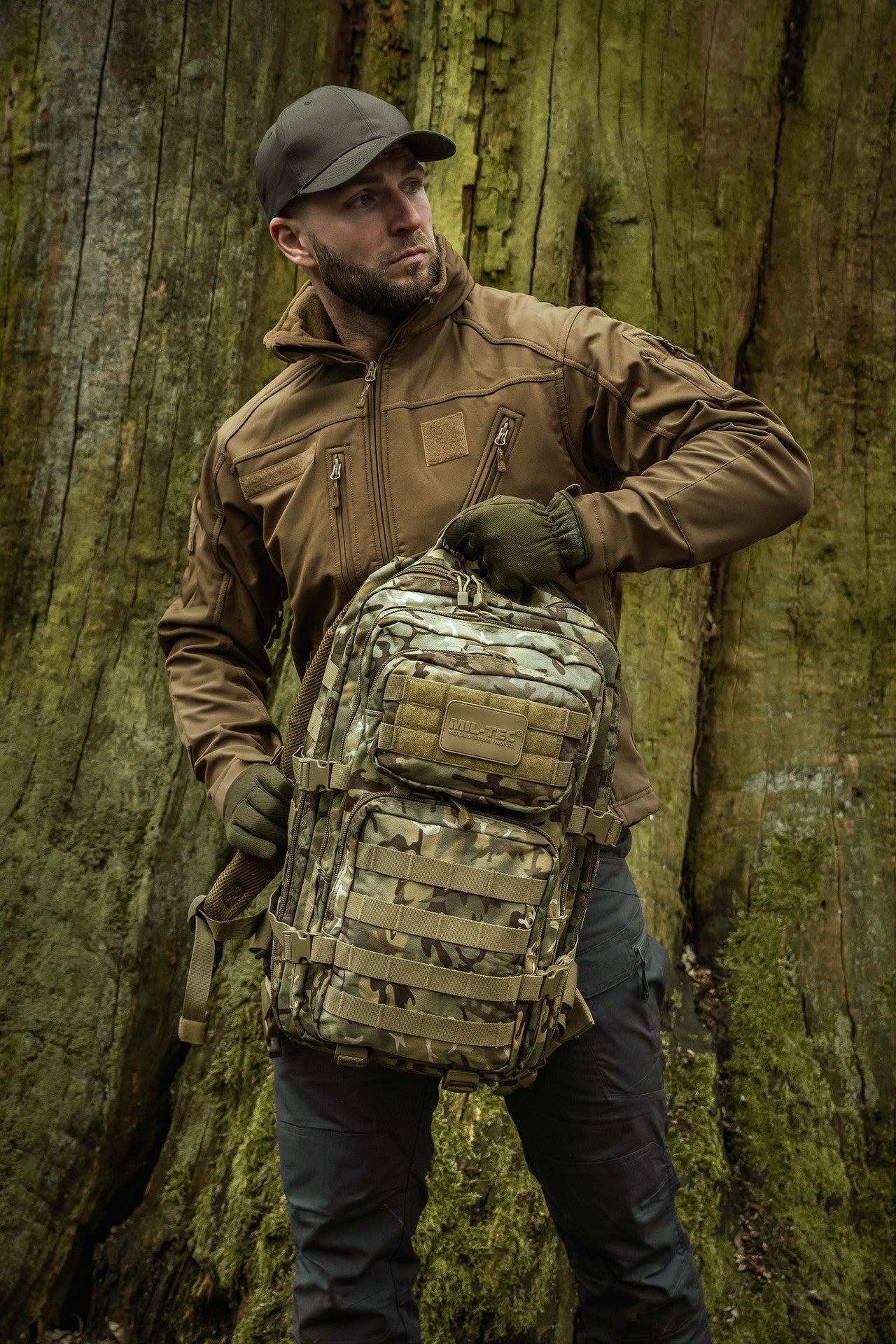 Plecak Mil-Tec Assault Pack Large 36 l - Arid MC Camo