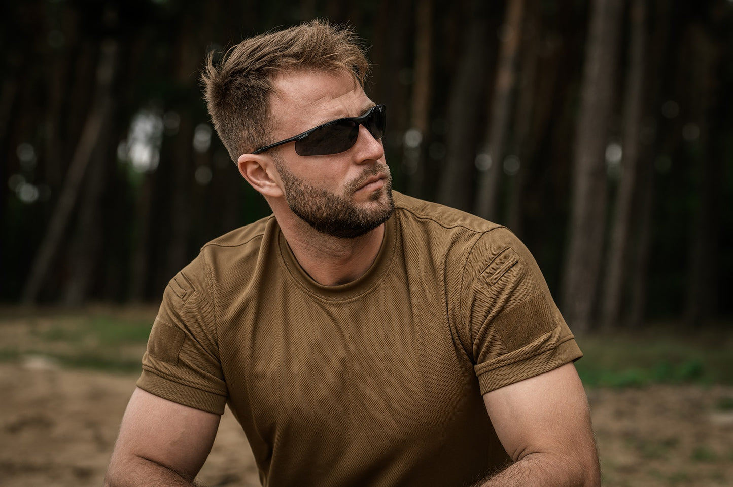 Okulary taktyczne Bolle Contour II BSSI Smoke Platinum Black