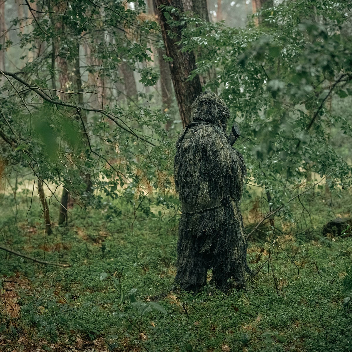 Strój maskujący Mil-Tec Ghillie Suit "Anti Fire" - Woodland