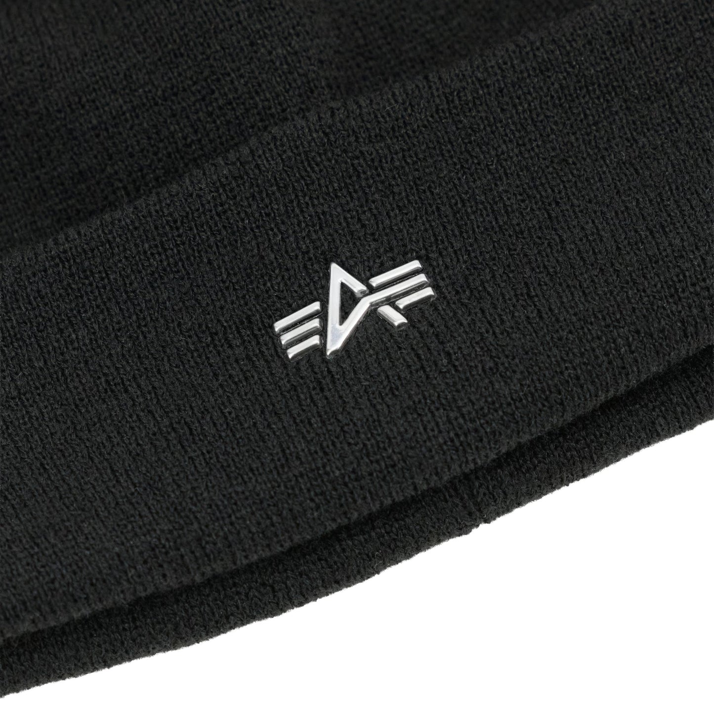 Czapka Alpha Industries Metal Logo Beanie - Black
