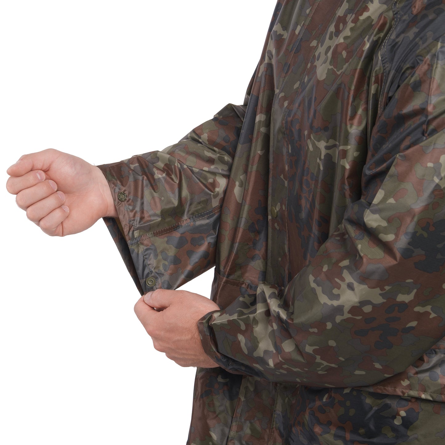 Komplet przeciwdeszczowy Mil-Tec kurtka + spodnie - Flecktarn