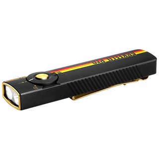 Latarka ze wskaźnikiem laserowym Olight Arkfeld Pro UV Cool White Racing Stripes - 1300 lumenów