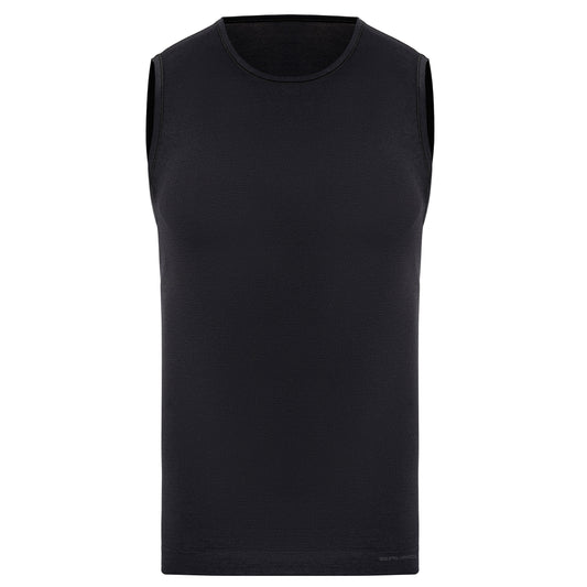 Koszulka termoaktywna Tank Top Brubeck Comfort Wool - Czarna
