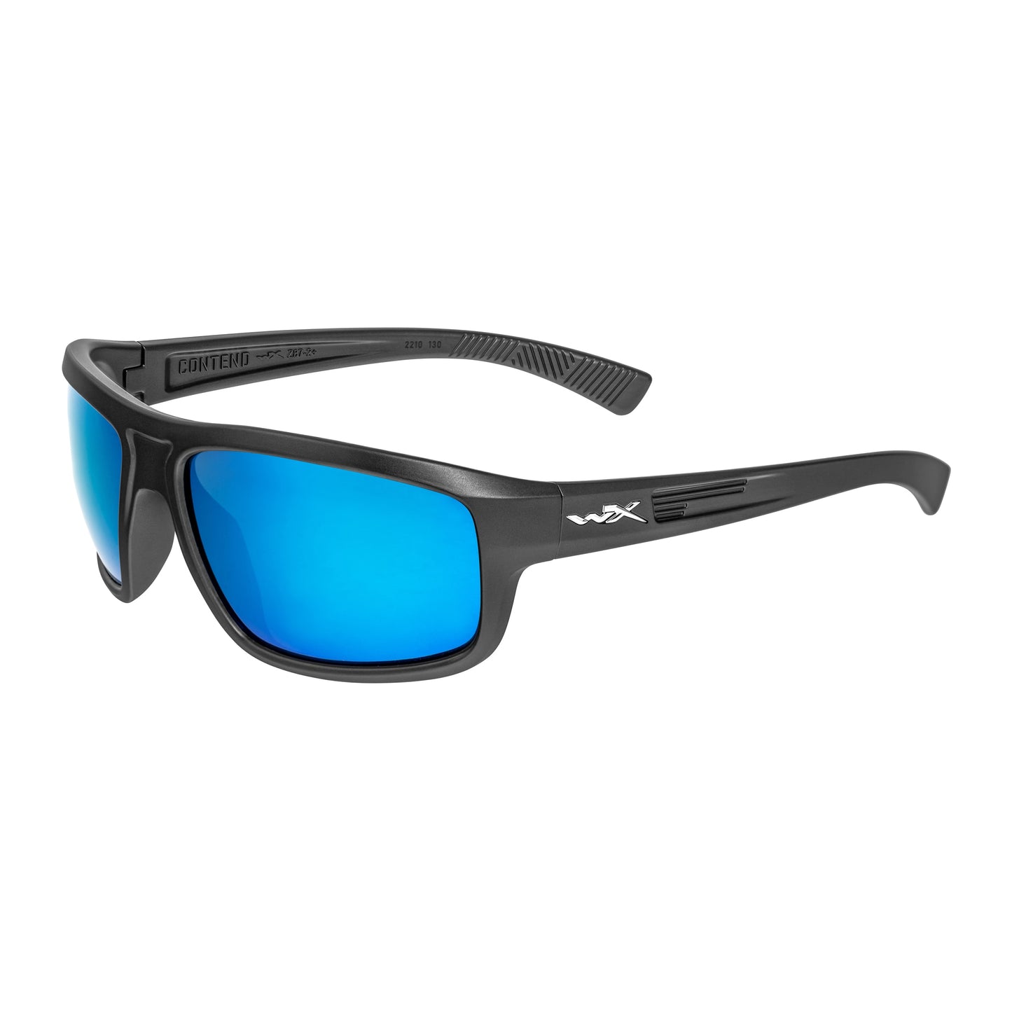 Okulary taktyczne Wiley X Contend - Captivate Polarized Blue Mirror/Matte Graphite