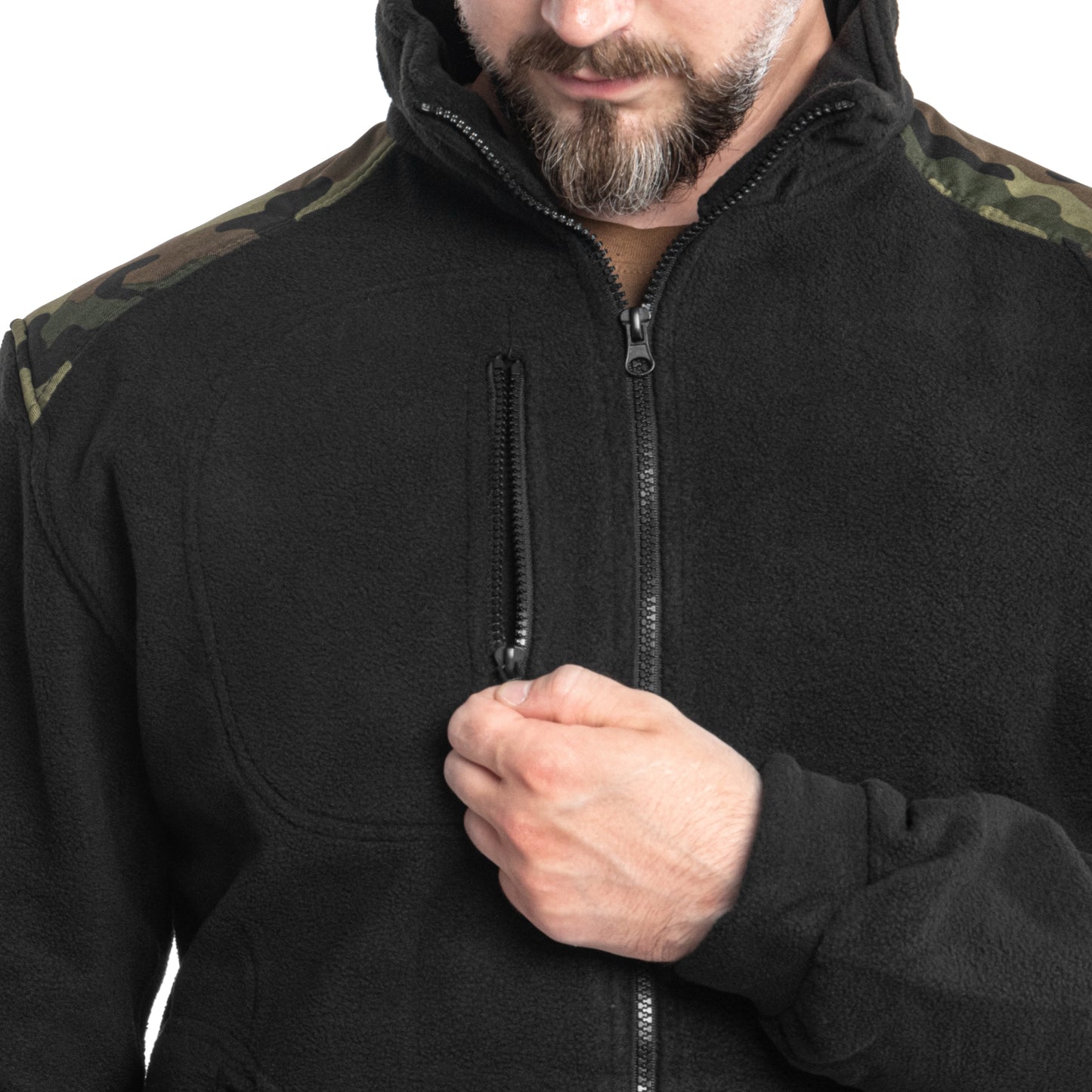Polar wojskowy - Black/Camouflage