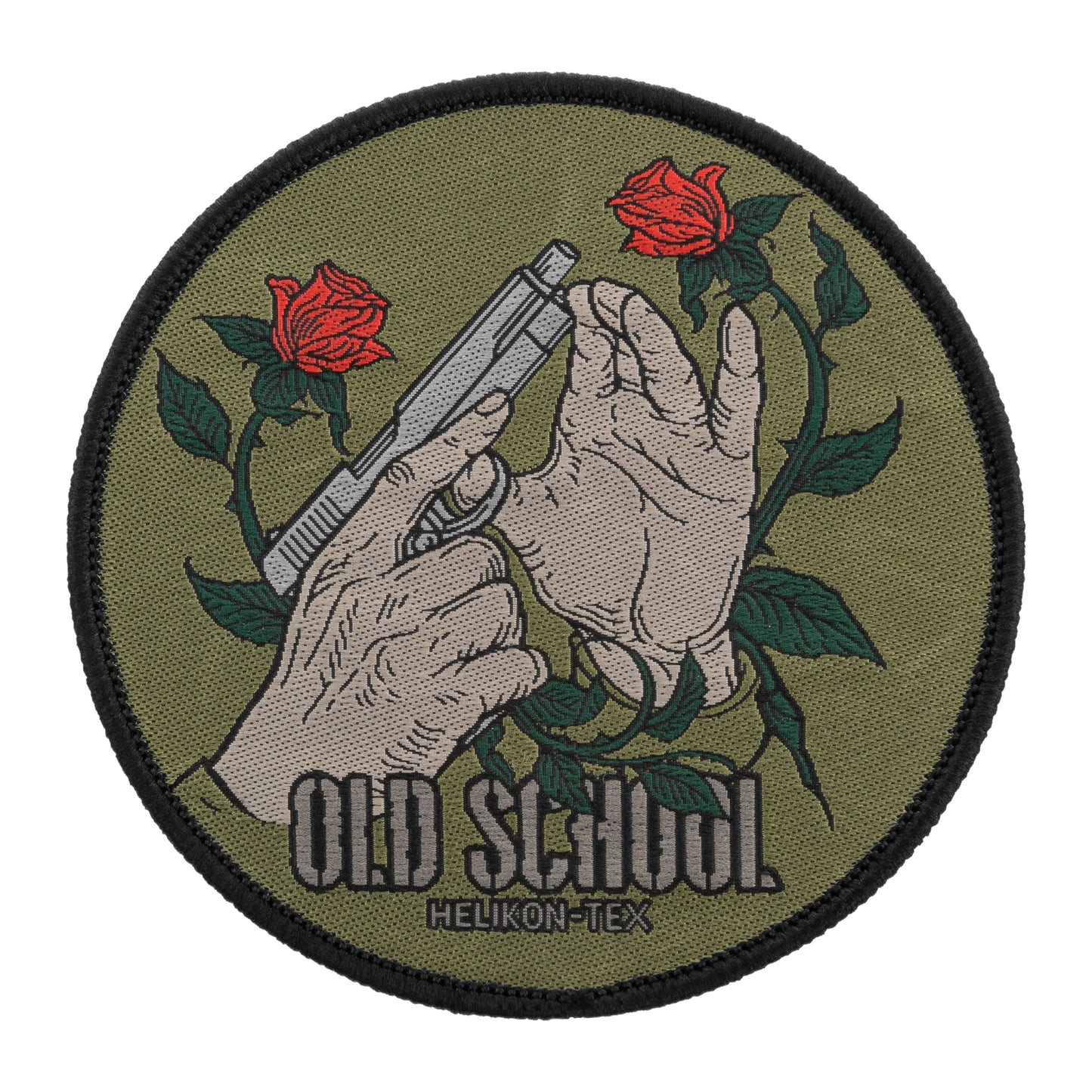 Naszywka Helikon Old School Patch - Green