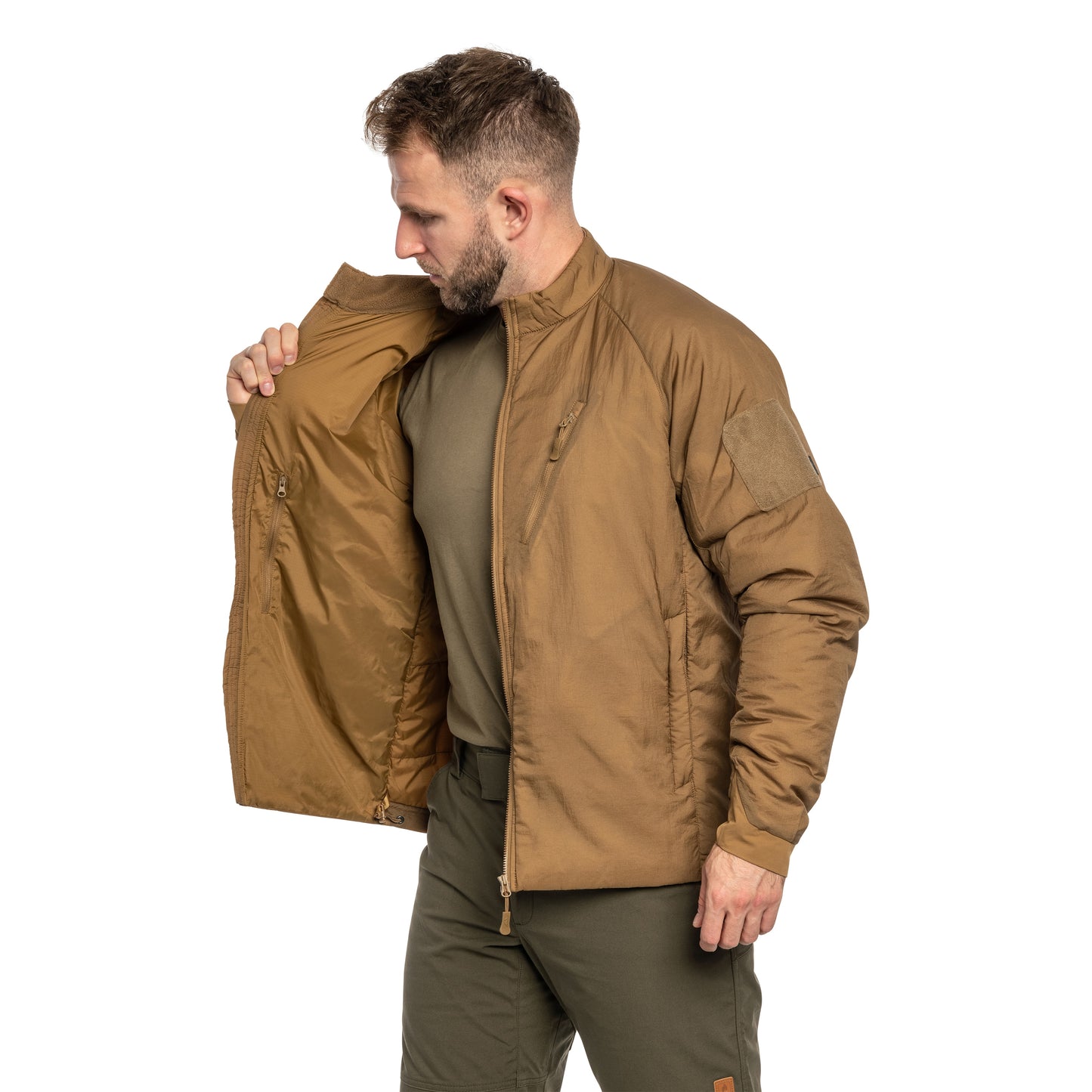 Kurtka Helikon Wolfhound Climashield Apex - Coyote