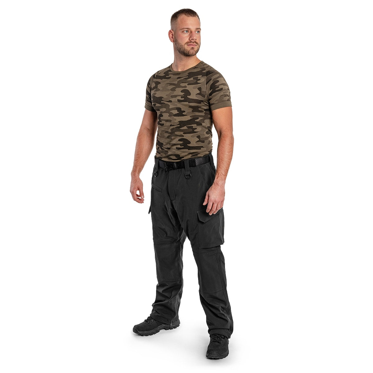 Spodnie ocieplane Mil-Tec Softshell Explorer wodoodporne - Black