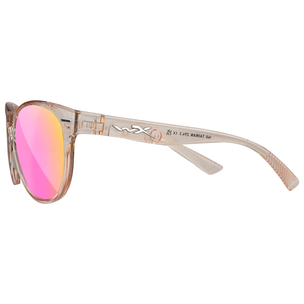 Okulary damskie Wiley X Covert - Captivate Polarized Rose Gold Mirror/Gloss Crystal Blush