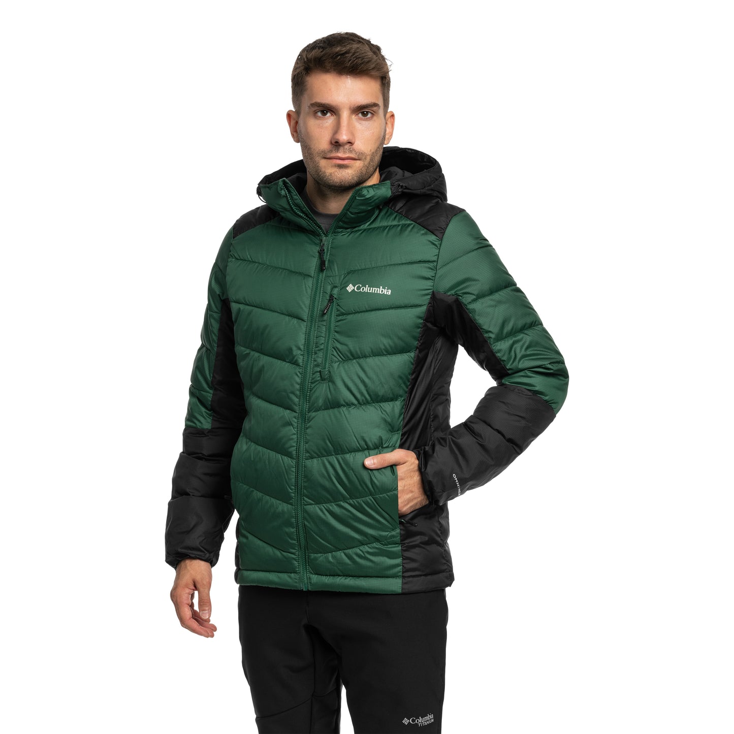 Kurtka Columbia Labyrinth Loop II Insulated Hooded - Rain Forest/Black