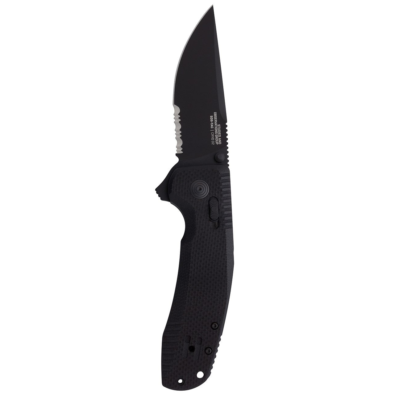 Nóż składany SOG TAC XR Serrated - Blackout