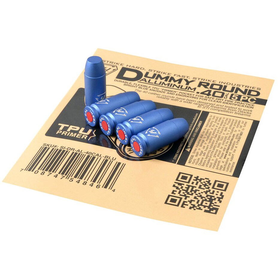 Zbijak aluminiowy Strike Industries Dummy Round .40 S&W - 5 szt.