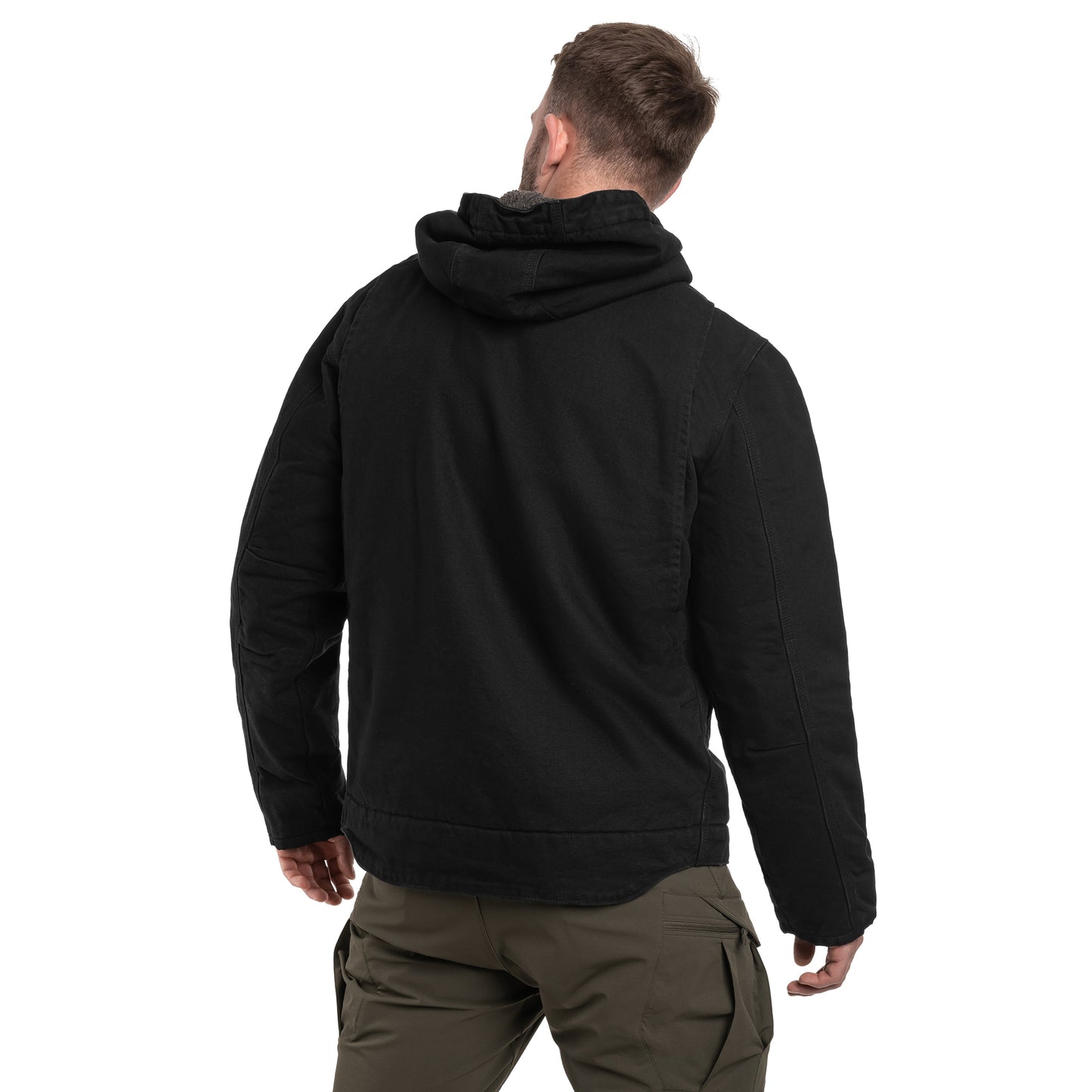 Kurtka Carhartt Washed Duck Sherpa Lined - Black
