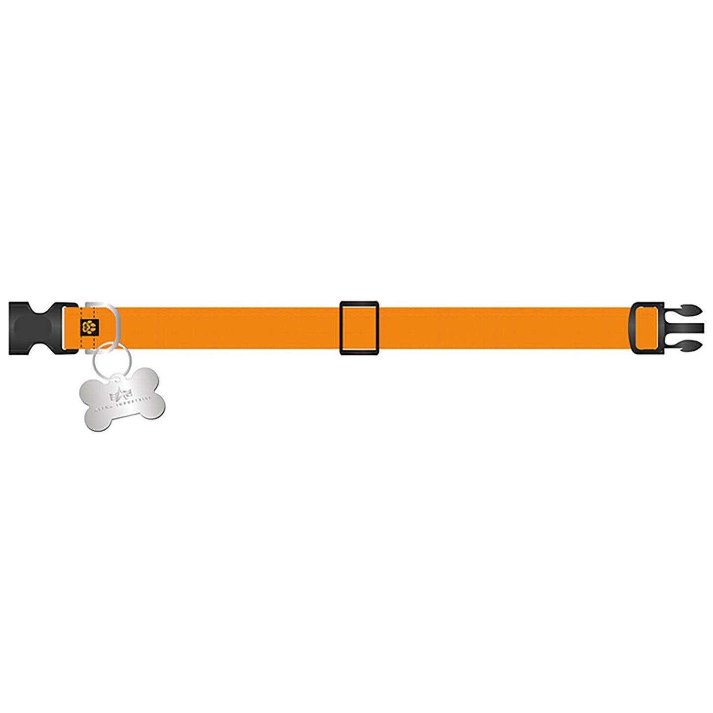 Obroża dla psa Alpha Industries Basic Dog-Tag Collar - Orange