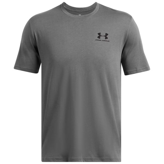 Koszulka T-shirt Under Armour Left Chest Logo - Castle Rock/Black