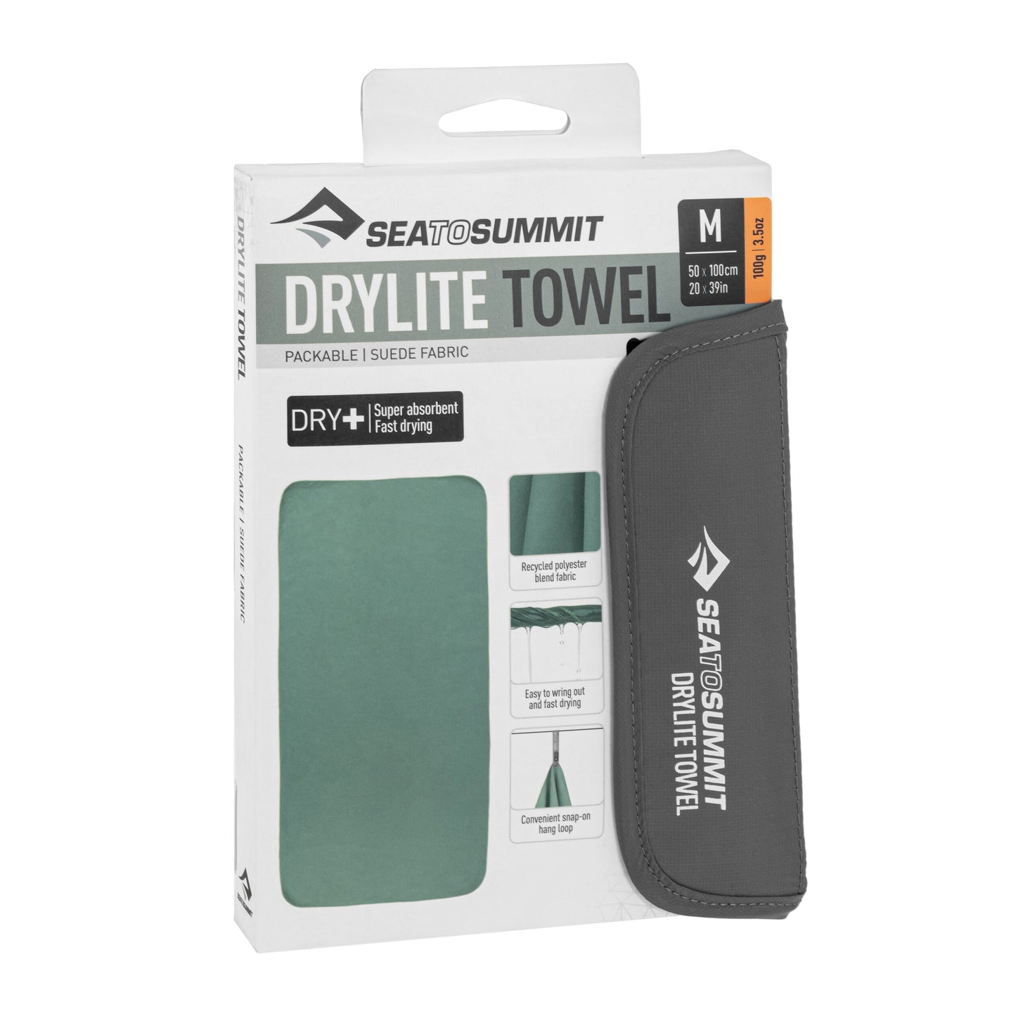 Ręcznik szybkoschnący Sea To Summit Drylite Towel M 50 x 100 cm - Sage Green