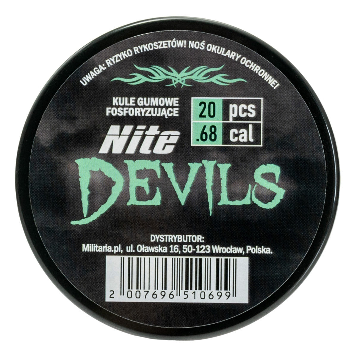 Kule gumowe fluorescencyjne RAM Nite Devils .68
